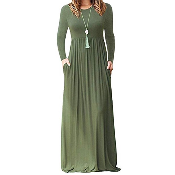 Nonbranded Dresses & Skirts - Long Sleeve Pocket Maxi Dress